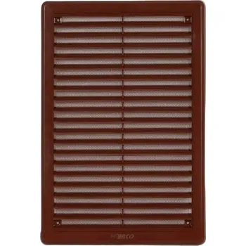 Větrací mřížka HACO Mřížka větrací - krytka se síťovinou VM, 200 x 300 mm KH, hnědá 0316