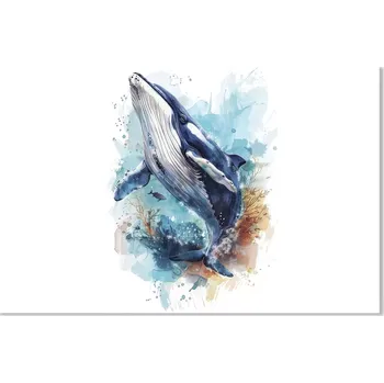 prostírání Sablio Prostírání Akvarelová velryba: 40x30cm