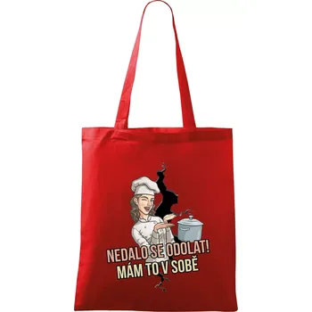 Nedalo se odolat, mám to v sobě kuchařka - Taška bavlněná - 42 x 38 cm ( Červená )