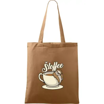 Nákupní taška Šloffee - káva - Taška bavlněná - 42 x 38 cm ( Cappuccino )