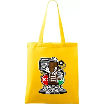Čokoláďák - Taška bavlněná - 42 x 38 cm ( Žlutá )