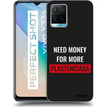 Pouzdro na mobilní telefon Picasee silikonový průhledný obal pro Vivo Y33s - More PLASTENCIAGA