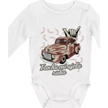 Trochu mi ujela ruka - Body kojenecké s dlouhým rukávem - Dlouhý r. do 3 měs ( Bílá )