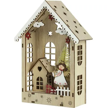 Vánoční dekorace RETLUX RXL 503 Domek s andělem 6 LED WW 52000592
