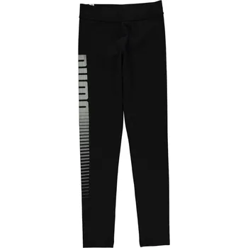 Dívčí legíny Puma Logo Leggings Junior Girls Black 11-12 let