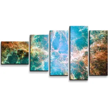 Obraz Sablio Obraz - 5-dílný Vesmírná abstrakce - 100x60 cm