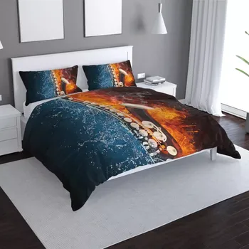 Povlečení Sablio Povlečení Ohnivý saxofon - 140x200 / 90x70