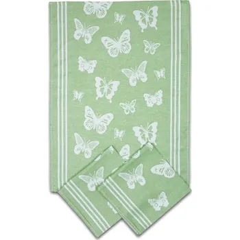 Utěrka Kuchyňská utěrka Motýlci, různé barvy - balení 3 ks
