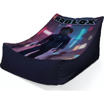 Sedací pytel Sablio Sedací vak Lounge ROBLOX Neonové město - 80 x 95 x 50 cm