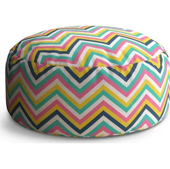 Taburet Sablio Taburet Circle Duhové klikyháky: 38x48 cm