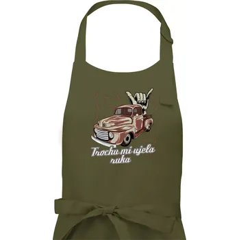 Kuchyňská zástěra Trochu mi ujela ruka - Dámská zástěra na vaření - Univerzální velikost ( Khaki )
