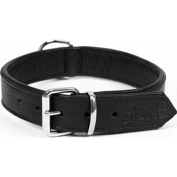 Vodítko pro psa Kožený obojek pro psa Gloria Drymilled Černá (35 x 1,5 cm)