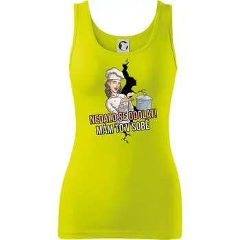 Dámské tričko Nedalo se odolat, mám to v sobě kuchařka - Dámské tílko - XS ( Limetková )