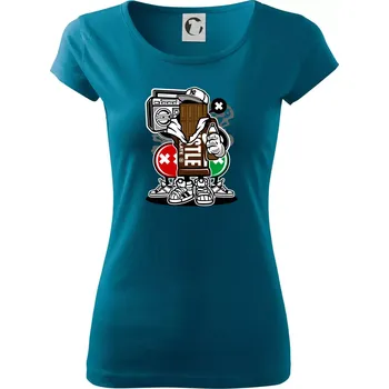 Dámské tričko Čokoláďák - Dámské triko Pure - L ( Petrolejová )