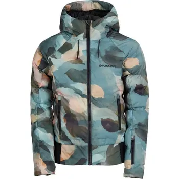 Dámská lyžařská bunda FUNDANGO ZINA PADDED JACKET S Zelená, Béžová, Černá