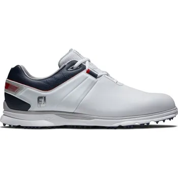 Golf FootJoy Pro SL, White, Navy, Red, golfové boty pro muže US 11.5