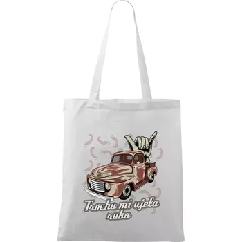 Trochu mi ujela ruka - Taška bavlněná - 42 x 38 cm ( Bílá )