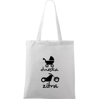 Dnes zítra Harley - Taška bavlněná - 42 x 38 cm ( Bílá )