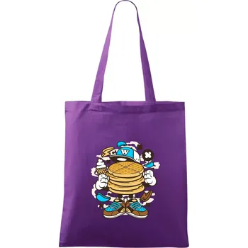 Waflák - Taška bavlněná - 42 x 38 cm ( Fialová )