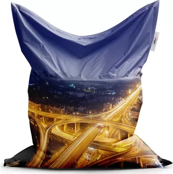 Sedací pytel Sablio Sedací vak Classic Křižovatka - 150x100 cm