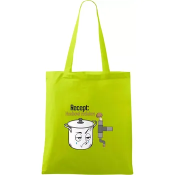 Recept houbová redukce - Taška bavlněná - 42 x 38 cm ( Limetková )