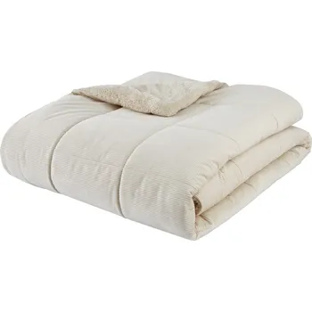 Přehoz na lůžko Catherine Lansfield Cosy Cord 200x220 cm béžová