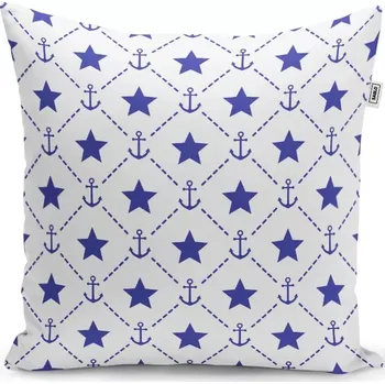 Polštář Sablio Polštář Hvězdy a kotvy - 50x50 cm