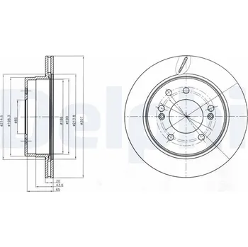 Brzdový kotouč Brzdový kotouč DELPHI BG4273