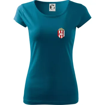 Dámské oblečení Popcorn v kapse - Dámské triko Pure - 3XL ( Petrolejová )