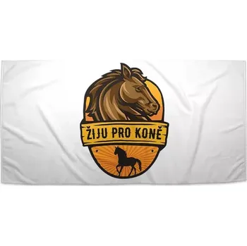 Osuška Sablio Ručník Žiju pro koně - 50x100 cm