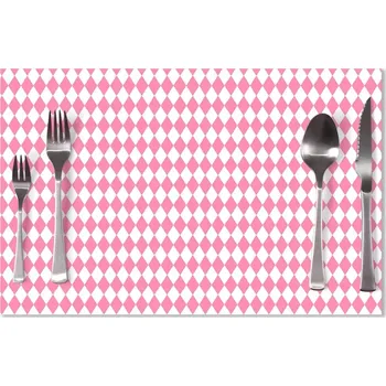 prostírání Sablio Prostírání Růžovobílé kosočtverce: 40x30cm