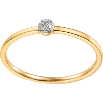 Prsten Minimalistický prsten s brilianty 0,020 ct IZBR890P + dárkové balení LUXUS zdarma