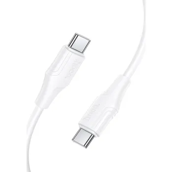 Silikonový kabel USB C na USB C Hoco 3A 60W 1 M X124 White