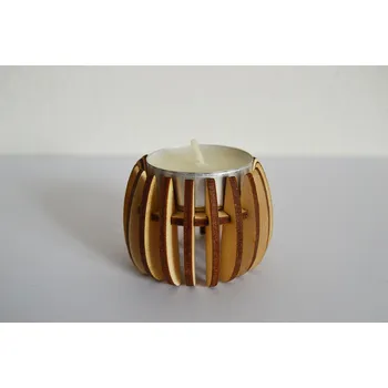 Svícen Mácova dílna Svícen dřevěný na čajovou svíčku 1ks