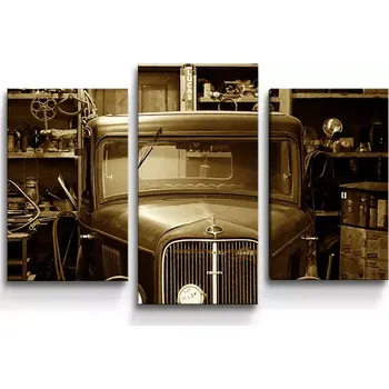 Obraz Sablio Obraz - 3-dílný Veterán - 75x50 cm