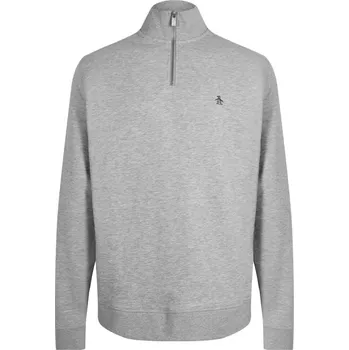 Pánský svetr Original Penguin Quarter Zip Jumper Heather L