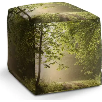 Taburet Sablio Taburet Cube Lesní cesta: 40x40x40 cm