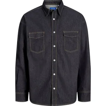 Pánská košile Jack and Jones Astin Dnm Shirt Sn99 Dark Denim M