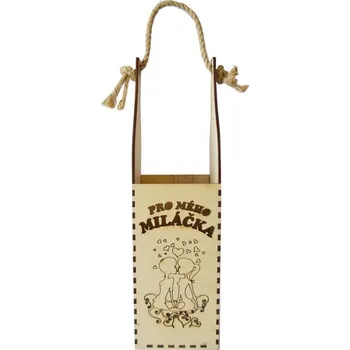 Stojan na víno Mácova Dílna Dřevěný box na víno - pro Vašeho miláčka