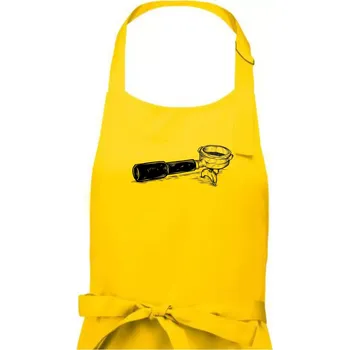 Kuchyňská zástěra Páka kávovar - Pánská zástěra na vaření - Univerzální velikost ( Žlutá )