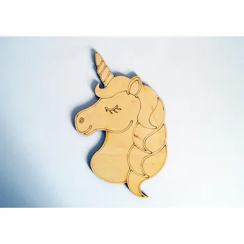 omalovánky Mácova dílna Dřevěné omalovánky - jednorožec No.2 12x19cm