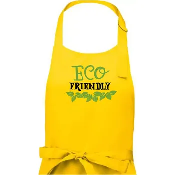Kuchyňská zástěra Eco friendly - lístečky - Pánská zástěra na vaření - Univerzální velikost ( Žlutá )