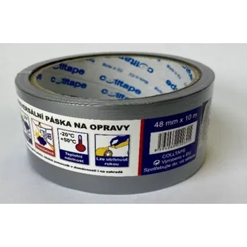 Zakrývací fólie na malování OSTATNÍ Páska textil - stříbrná, 48 mm x 10 m, DUCT