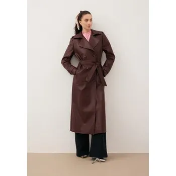 Dámský kabát BIZUU Kabát VENEKIA Hnědá Standard Fit 38