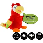 Papoušek Jaroušek opakující věty plyš 16cm, na baterie se zvukem, 12x20x10 cm 206699098