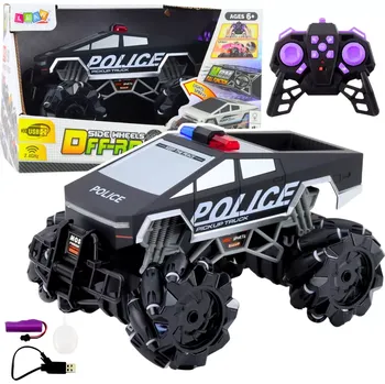 RC model auta Policejní terénní pick-up RC 1:16 se světly a kouřovým efektem