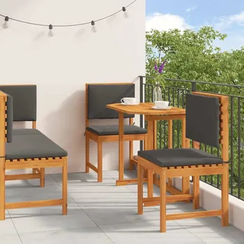 Zahradní bistro set 4 pcs Hnědá masivní akáciové dřevo Hnědá3329116