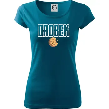 Dámské tričko Drobek - sušenka - Dámské triko Pure - 3XL ( Petrolejová )