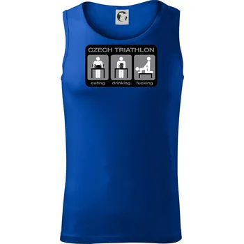 Czech triathlon (Hana-creative) - Tílko pánské Core - S ( Královská modrá )