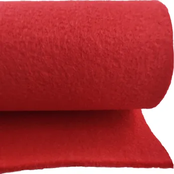 Technický filc 4 mm barva Červená, šířka 100 cm